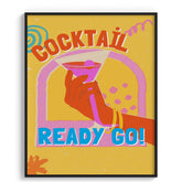 Ready Go Cocktail Martini Modern Wall Art